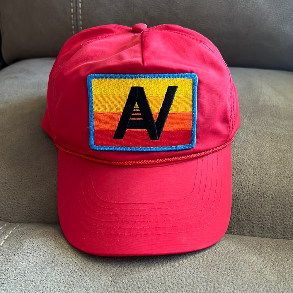 Aviator Nation Logo Rainbow Vintage Nylon Trucker Hat